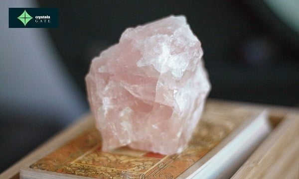 rose quartz in a beautiful view
