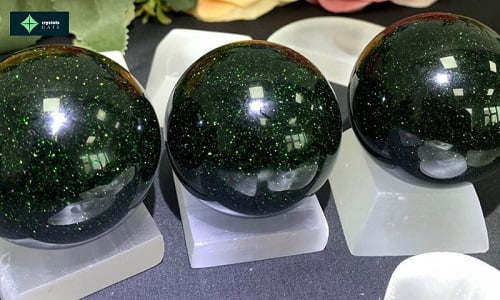 Obsidian bowl crystal