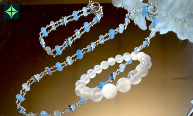 Selenite Bracelet and Necklace: Serenity in Stones and Energize