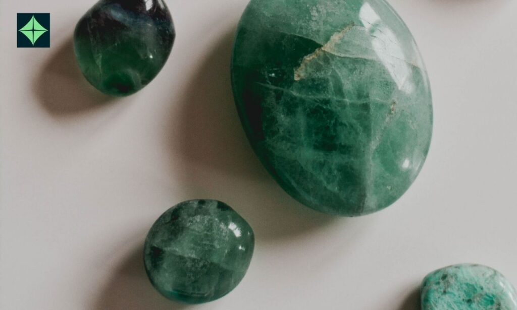 Nephrite Crystal on the table