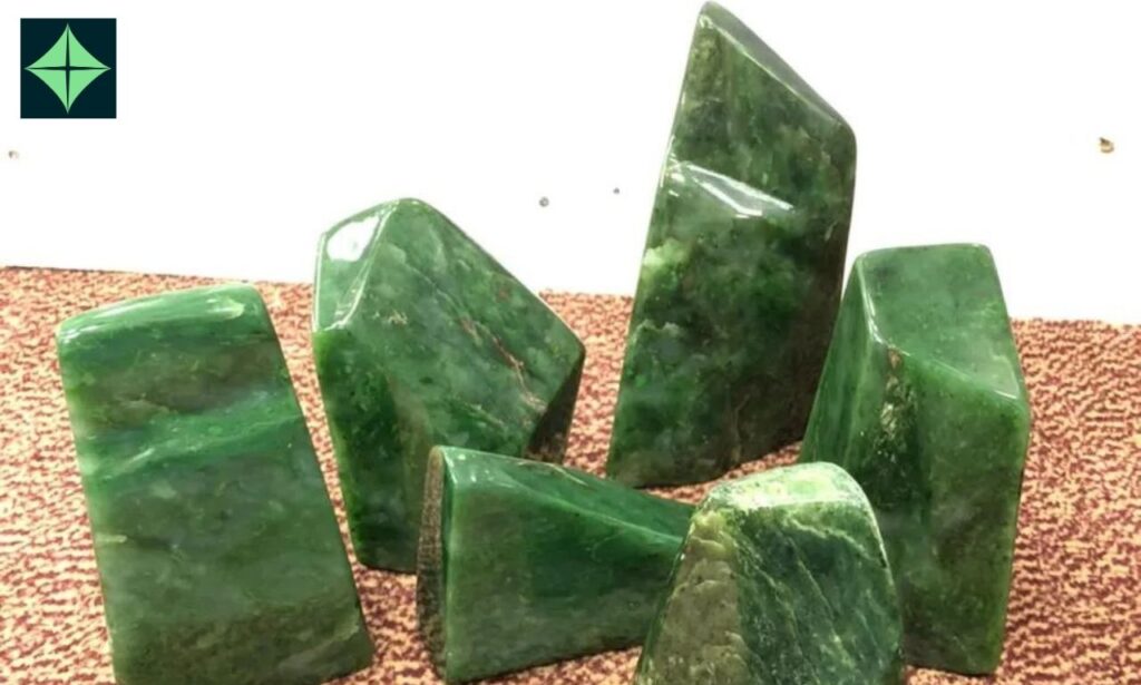 Nephrite Crystals on the table